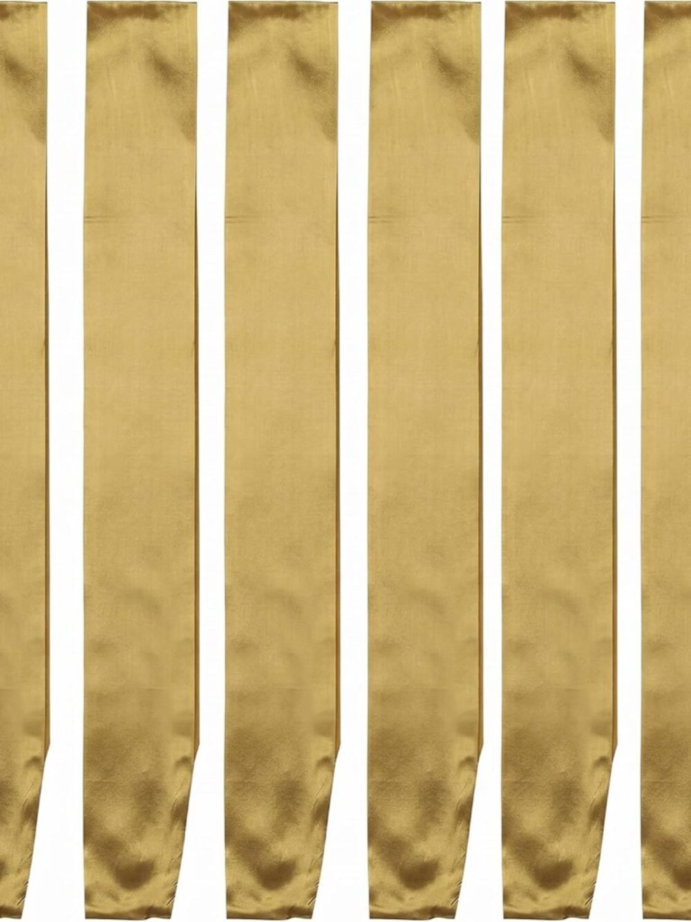 Pack of 6 Blank Satin Pageant Sashes for Princess, Beauty Queen, Homecoming, Win